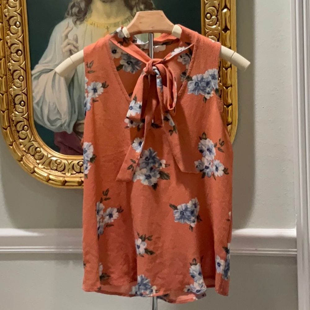 Ladies Autumn Orange Small Tank E(Hanger)M